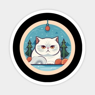 Exotic Shorthair Cat Xmas Xmas Ornament, Love Cats Magnet